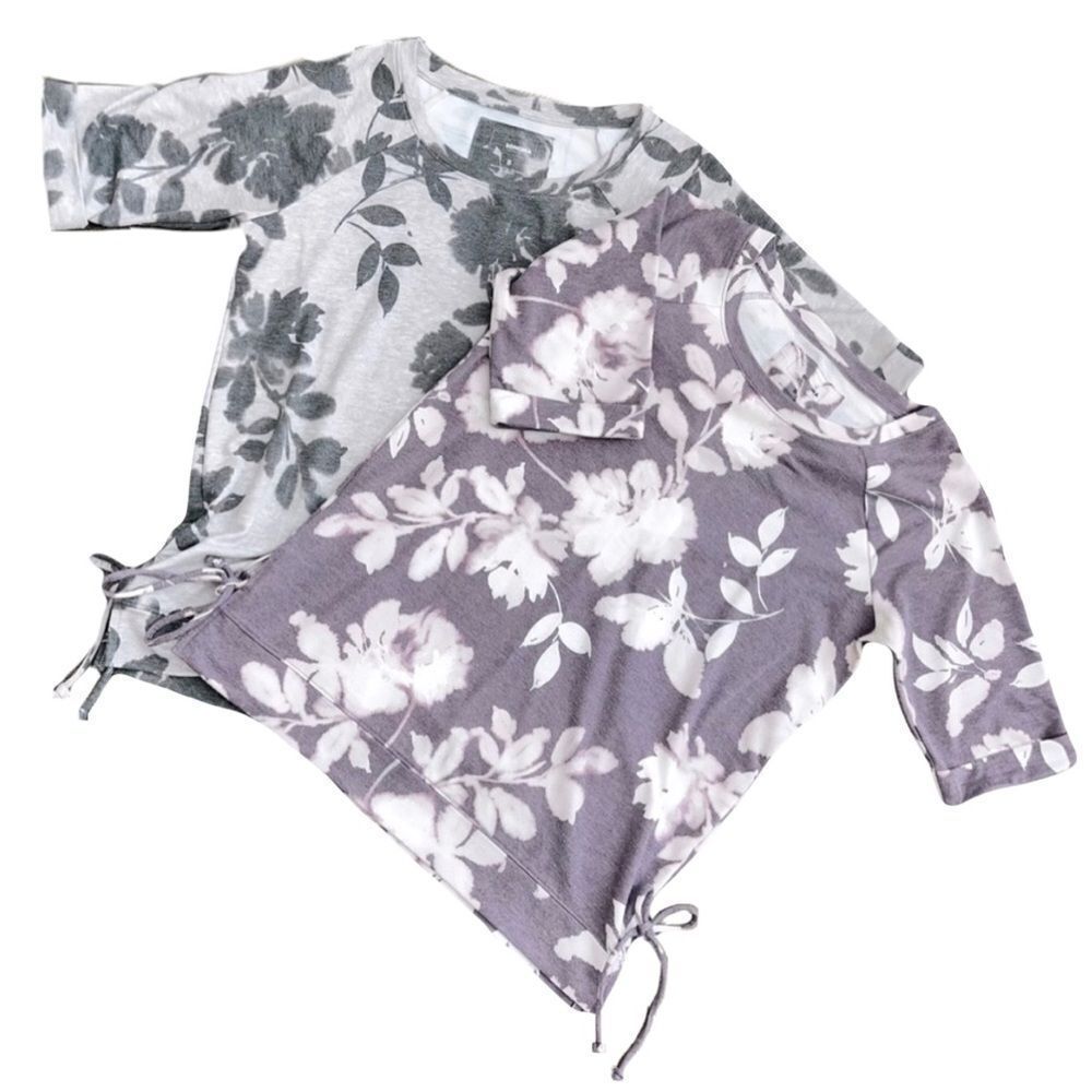 Bundle of 2 Short Sleeve Sweater Tops - Size S